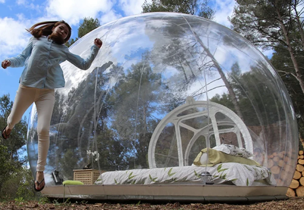 outdoor bubble tent for winter